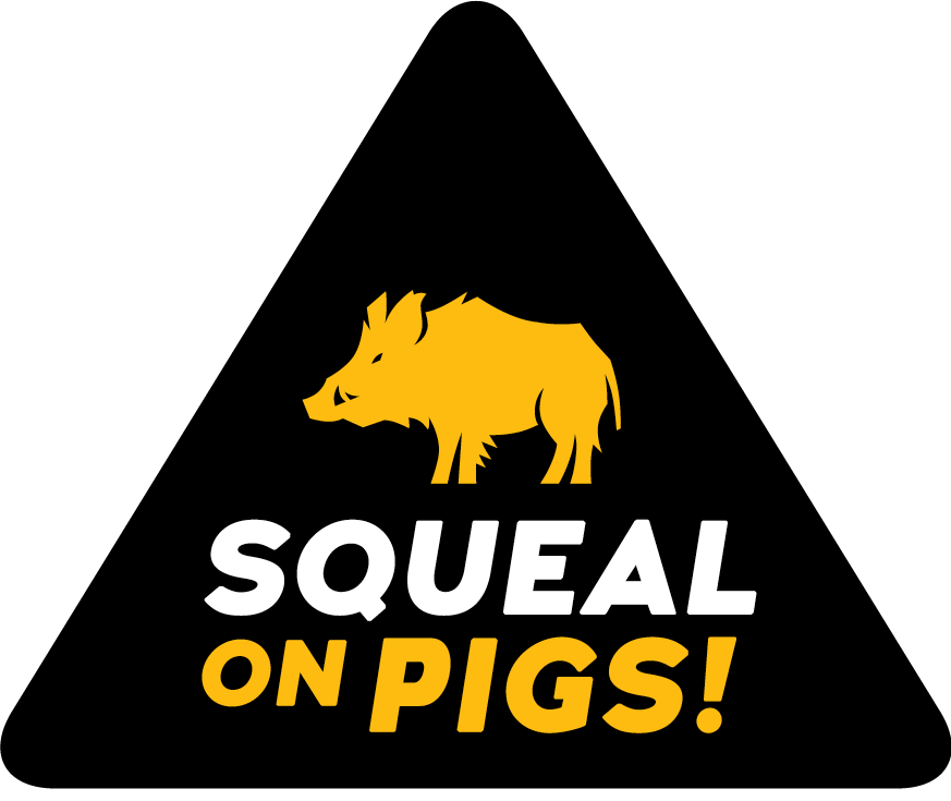 squeal on pigs logo